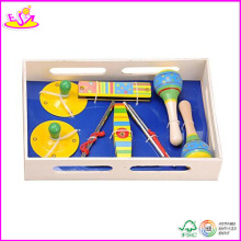 2014 nuevo juguete musical de madera de la caja, caja musical de madera popular y caja musical colorida de la venta caliente fijados W07A046